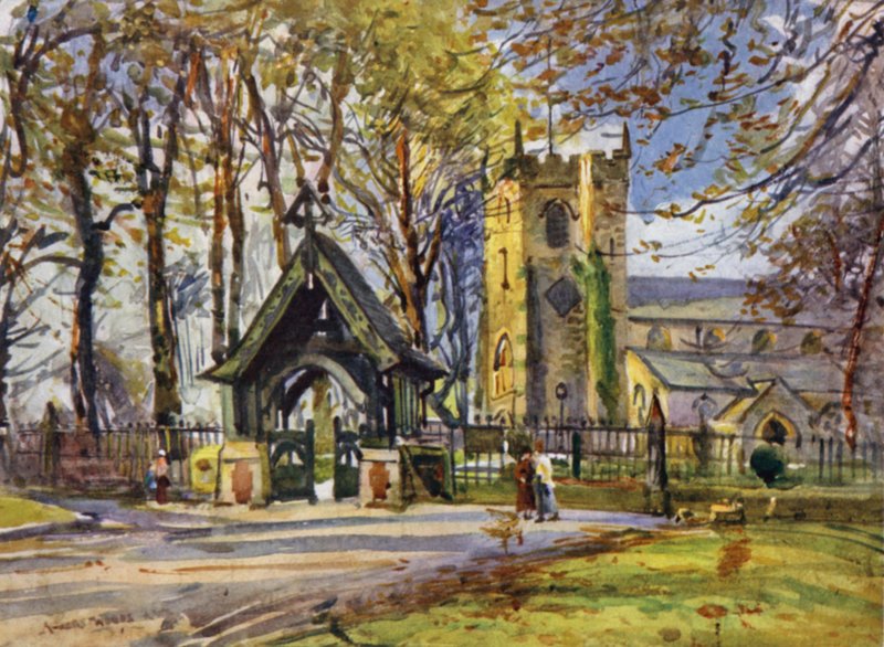 Penwortham (väri litho) tekijältä Albert Woods