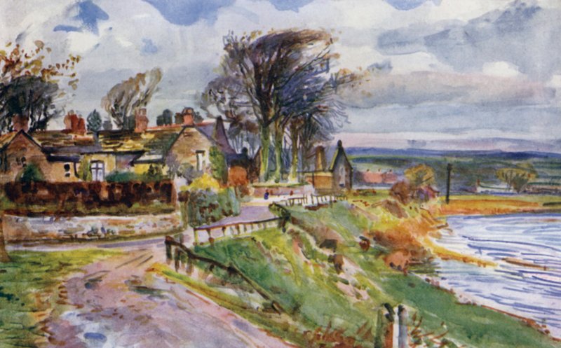 Ribchester (väri litho) tekijältä Albert Woods