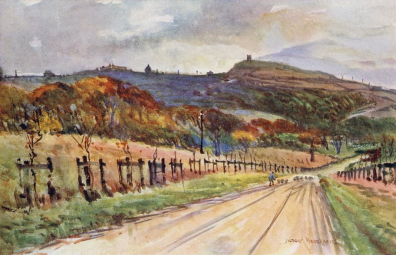 Rivington, lähellä Boltonia (väri litho) tekijältä Albert Woods