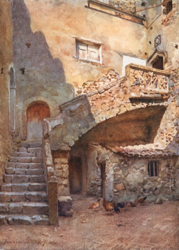 Cortile Palazzo Corvaia, Taormina tekijältä Alberto Pisa