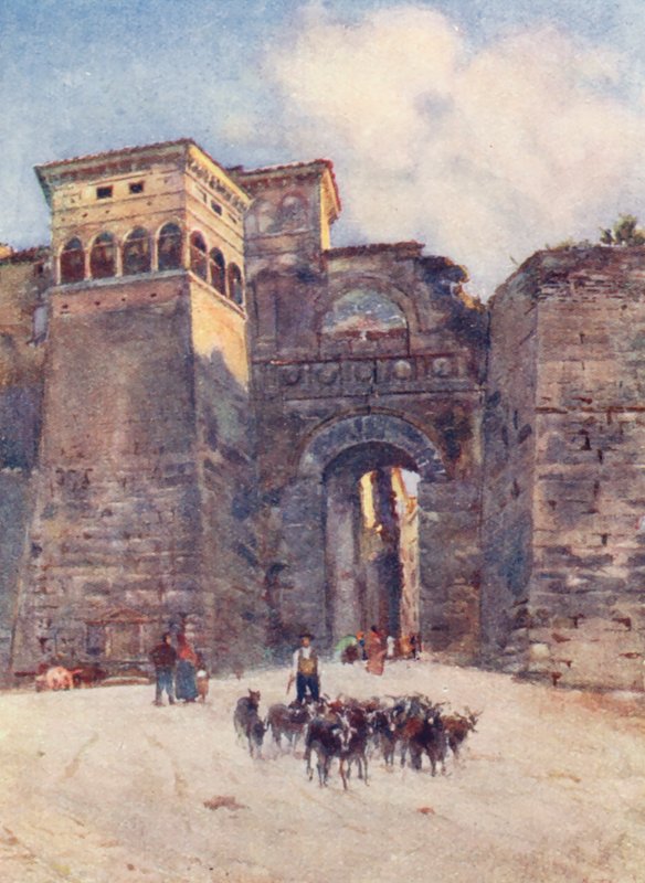 Porta Augusta, Perugia (värilitra) tekijältä Alberto Pisa