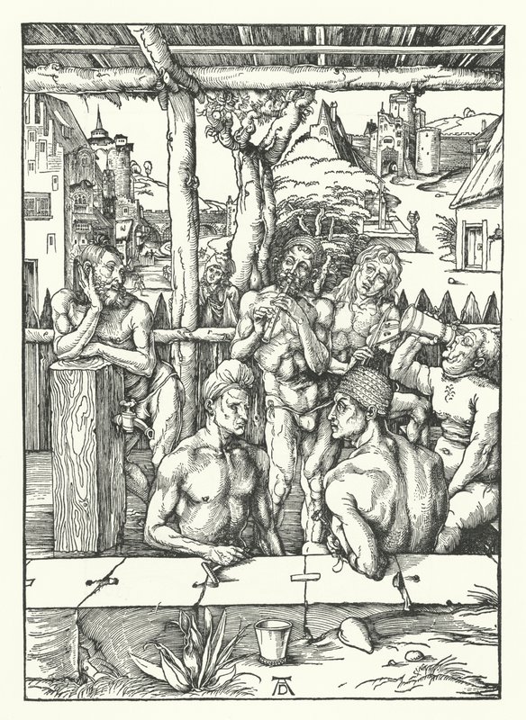 Miesten kylpylä tekijältä Albrecht Dürer