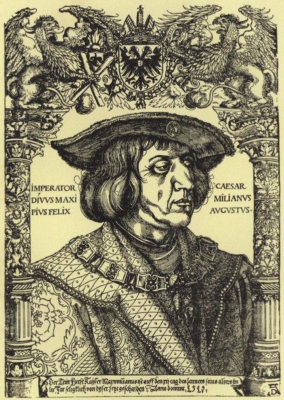 Keisari Maximilianin muotokuva tekijältä Albrecht Dürer