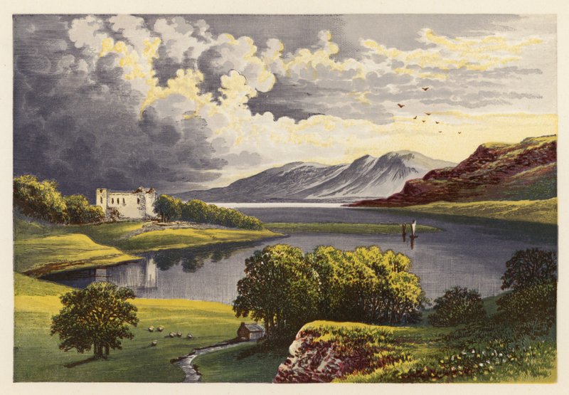 Skotlannin Loch-maisemat: Loch Etive (värilitra) tekijältä Alexander Francis (after) Lydon