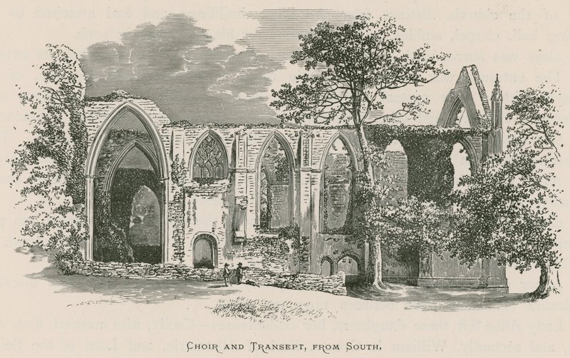 Bolton Priory, kuoro ja Transept, etelästä tekijältä Alexander Francis Lydon