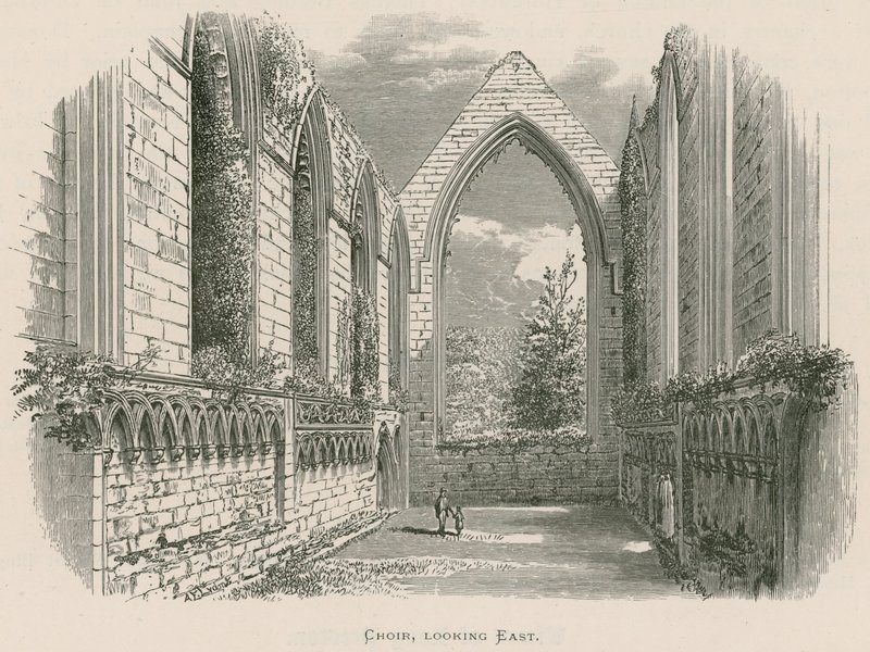 Bolton Priory, kuoro katsoo itään tekijältä Alexander Francis Lydon