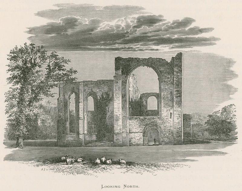 Furness Abbey, katsoen pohjoiseen tekijältä Alexander Francis Lydon
