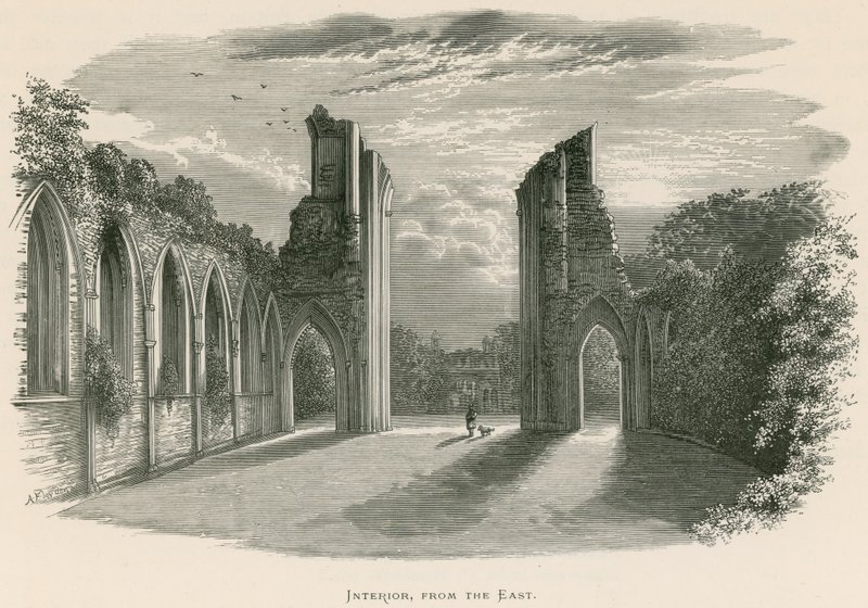 Glastonbury Abbey, sisustus, idästä tekijältä Alexander Francis Lydon