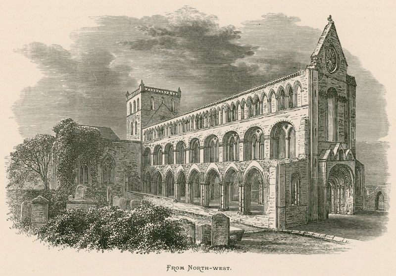 Jedburgh Abbey, luoteesta tekijältä Alexander Francis Lydon