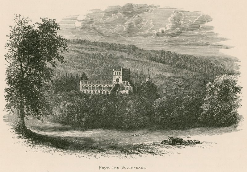 Jedburgh Abbey, Kaakosta tekijältä Alexander Francis Lydon
