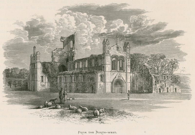 Kirkstall Abbey, luoteesta katsottuna tekijältä Alexander Francis Lydon