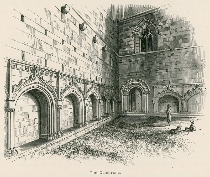 Melrose Abbey, The Cloisters tekijältä Alexander Francis Lydon