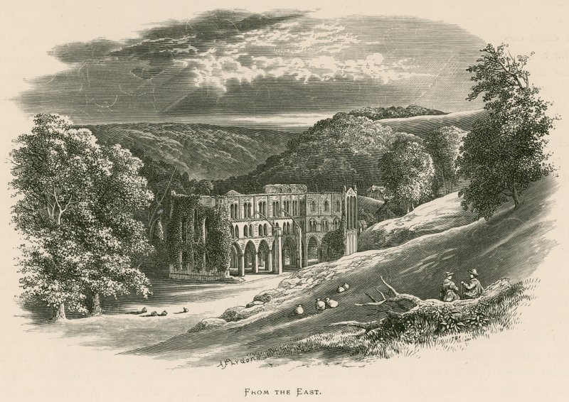 Rievaulx Abbey, idästä tekijältä Alexander Francis Lydon