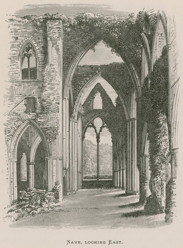 Tintern Abbey, Nave, katsoo itään tekijältä Alexander Francis Lydon