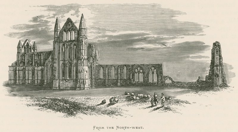 Whitby Abbey, luoteesta tekijältä Alexander Francis Lydon