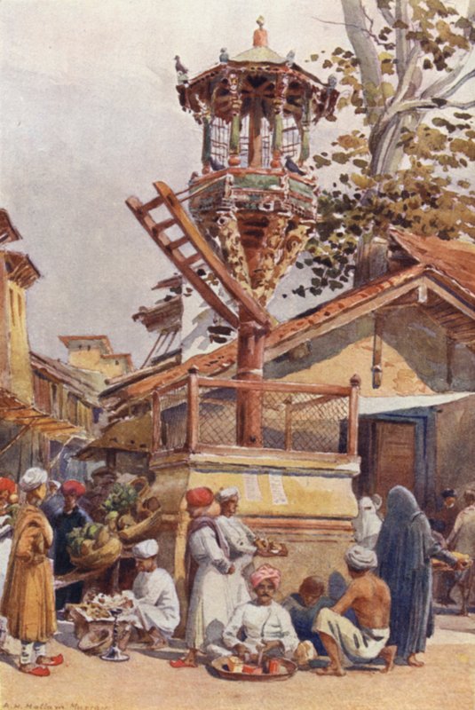 Lintujen ruokintapaikka, Ahmedabad tekijältä Alexander Henry Hallam Murray