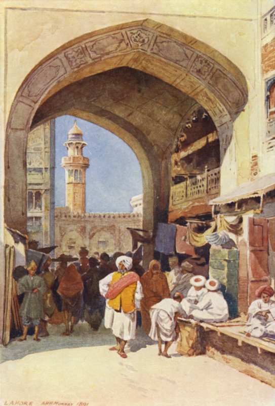 Gateway in the Bazaar, Lahore tekijältä Alexander Henry Hallam Murray