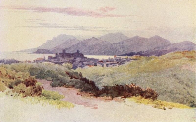 Cannes ja Esterel-vuoret (väri litho) tekijältä Alexander Henry Hallam Murray