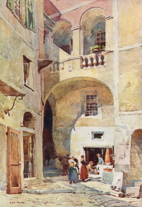 San Remo (väri litho) tekijältä Alexander Henry Hallam Murray