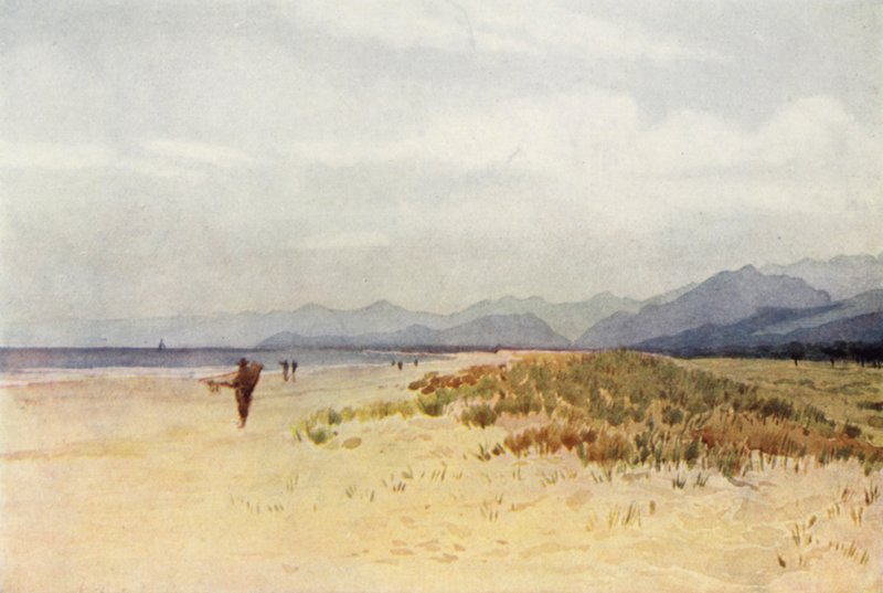 Meren rannikko Viareggiosta pohjoiseen (väri litho) tekijältä Alexander Henry Hallam Murray