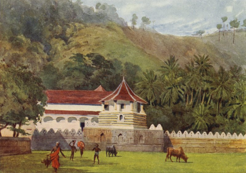 Hampaan temppeli, Kandy, ulkoa tekijältä Alexander Henry Hallam Murray