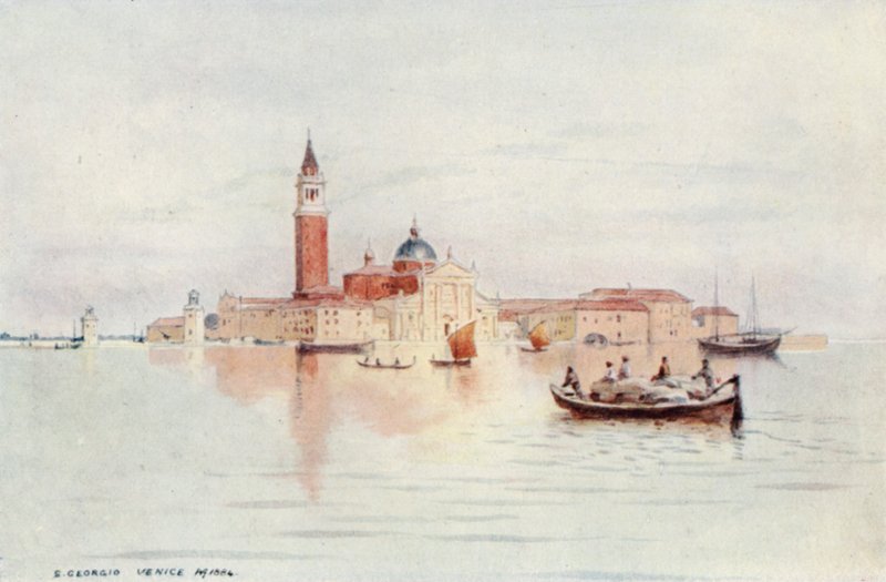 Venetsia, San Giorgio (väri litho) tekijältä Alexander Henry Hallam Murray