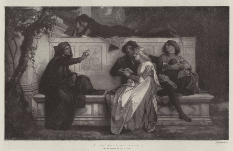 Firenzenläinen runoilija tekijältä Alexandre Cabanel
