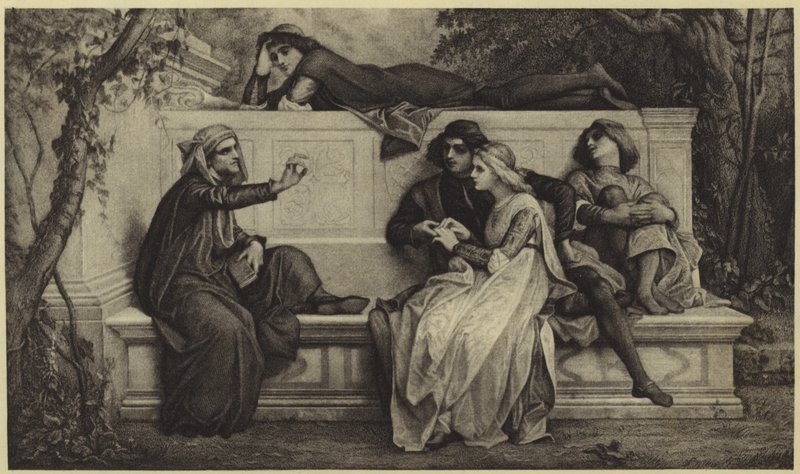 Firenzeläinen runoilija (valokuvakaiverrus) tekijältä Alexandre Cabanel