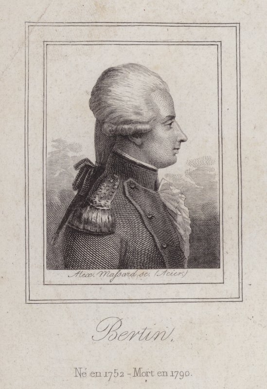Antoine de Bertin, ranskalainen runoilija (kaiverrus) tekijältä Alexandre Massard