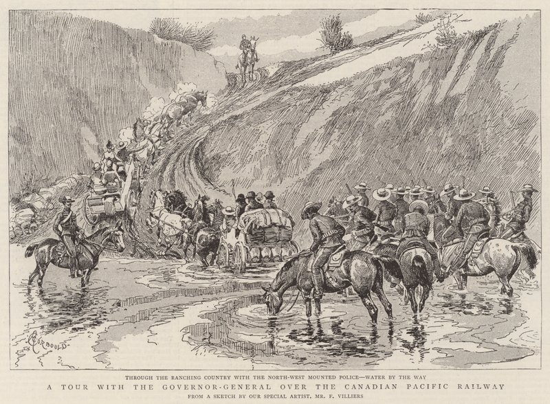 Kiertue kenraalikuvernöörin kanssa Canadian Pacific Railwayn yli tekijältä Alfred Chantrey Corbould