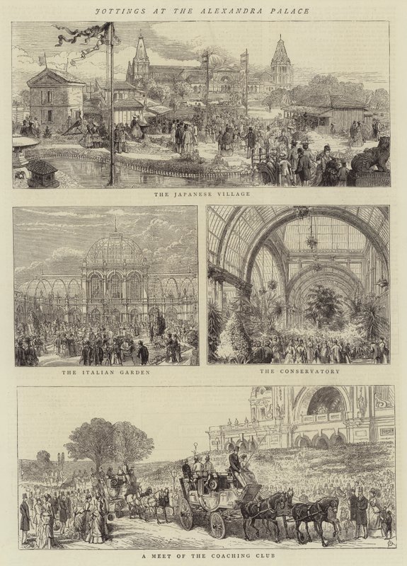 Merkinnät Alexandran palatsissa tekijältä Alfred Chantrey Corbould