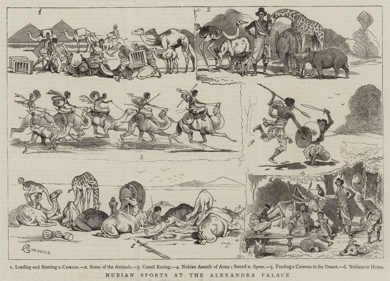 Nubian urheilua Alexandra Palacessa tekijältä Alfred Chantrey Corbould