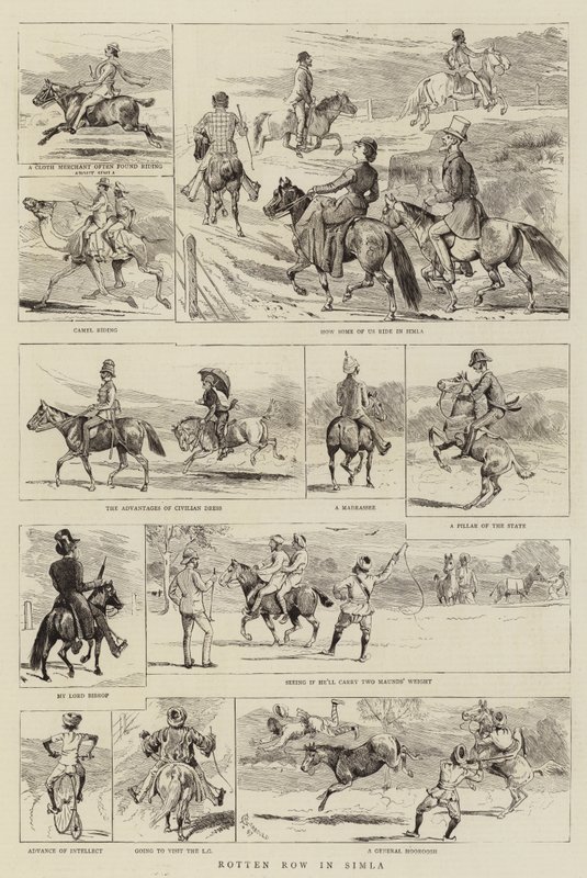 Rotten Row Simlassa tekijältä Alfred Chantrey Corbould