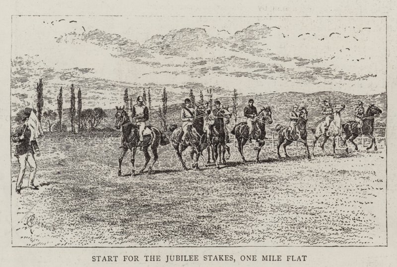 Aloita Jubilee Stakes, One Mile Flat tekijältä Alfred Chantrey Corbould