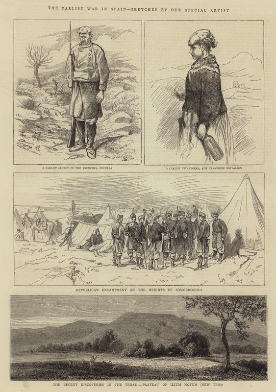 Karlisti sota Espanjassa tekijältä Alfred Chantrey Corbould