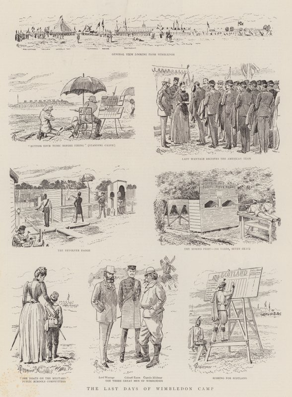 Wimbledonin leirin viimeiset päivät tekijältä Alfred Chantrey Corbould