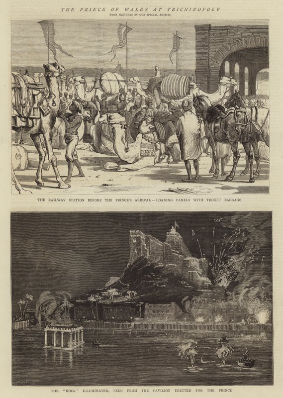 Walesin prinssi Trichinopolyssa tekijältä Alfred Chantrey Corbould
