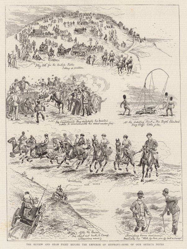 Katsaus ja huijaustappi Saksan keisarin edessä, joitain taiteilijan muistiinpanoistamme tekijältä Alfred Chantrey Corbould