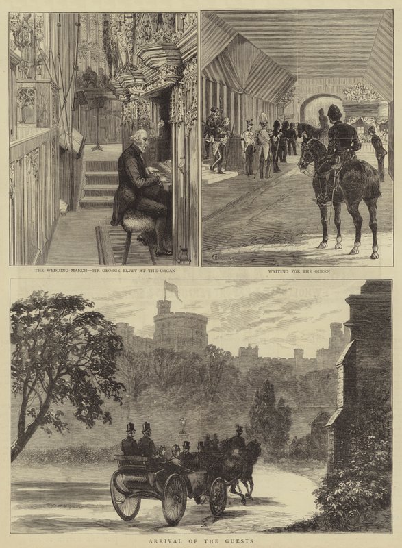 Kuninkaalliset häät Windsorissa tekijältä Alfred Chantrey Corbould
