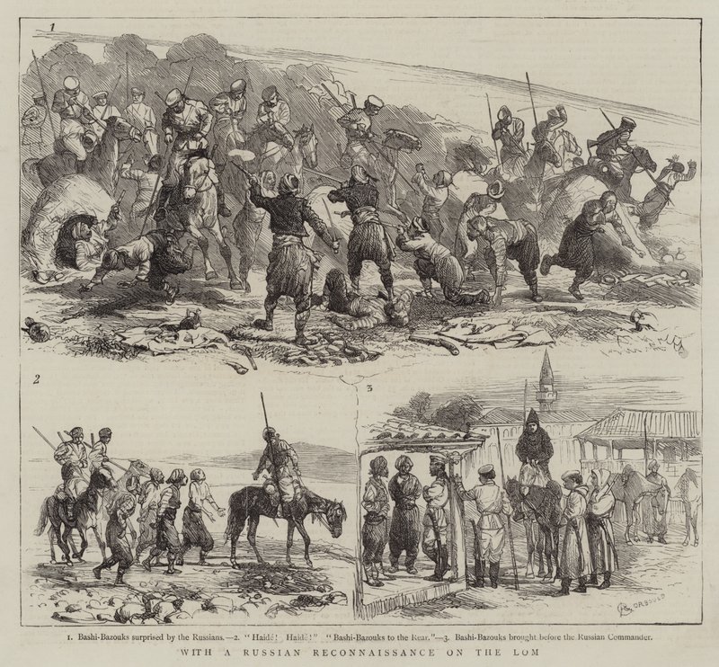 Venäläisten tiedustelun kanssa Lomilla. tekijältä Alfred Chantrey Corbould