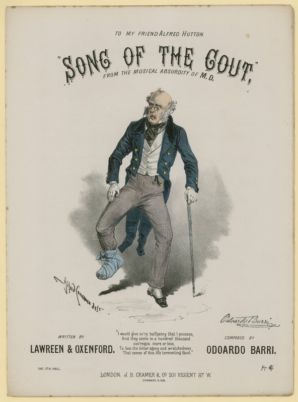 Song Of The Gout, Lawreen ja Oxenford, Odoardo Barri tekijältä Alfred Concanen