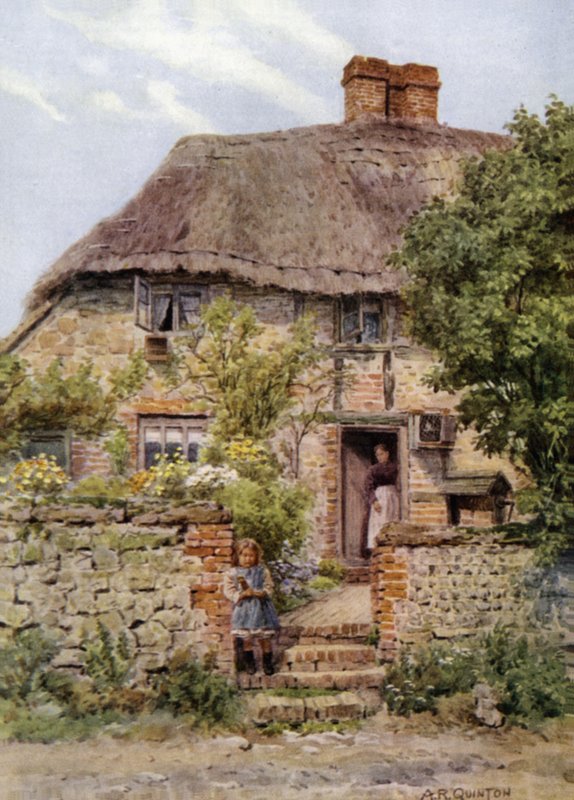 Cottage Door, Amberley, Sussex tekijältä Alfred Robert Quinton
