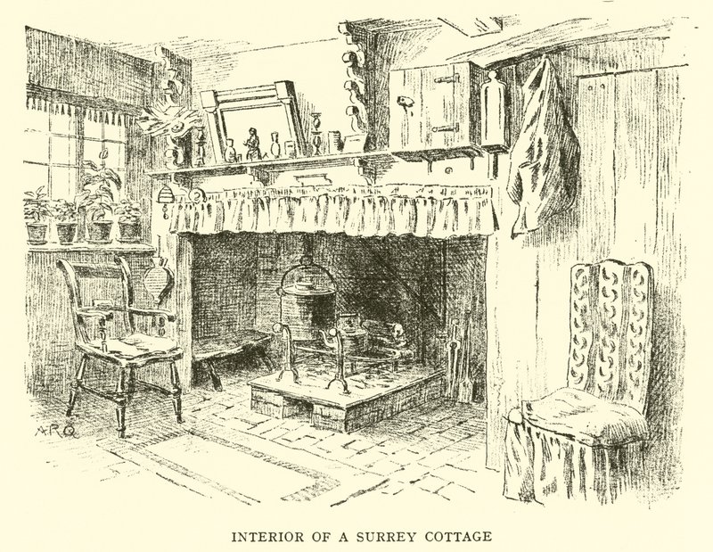 Surrey-mökin sisätilat tekijältä Alfred Robert Quinton