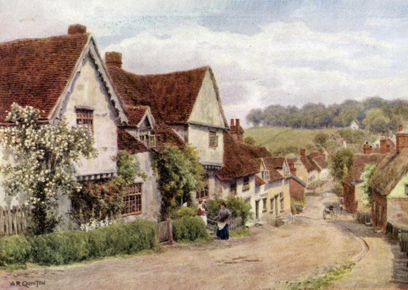Village Street, Kersey, Suffolk tekijältä Alfred Robert Quinton