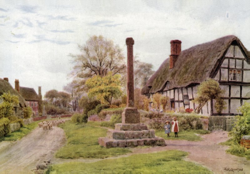 Village Cross, Ashton-under-Hill, Gloucester tekijältä Alfred Robert Quinton