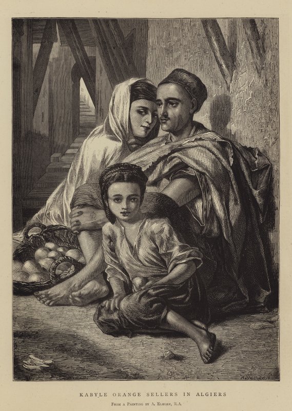 Kabyle Orange Sellers Algerissa tekijältä Alfred W. Elmore