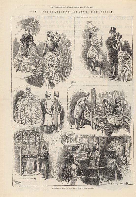 Luonnoksia antiikkipuvusta ja muinaisesta Lontoosta tekijältä Alfred Chantrey Corbould
