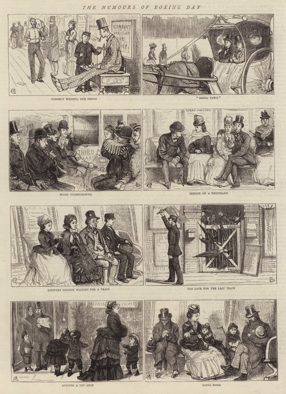 Tapaninpäivän huumoria tekijältä Alfred Chantrey Corbould
