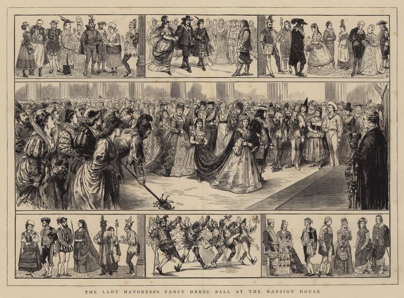 Lady Mayoress Fancy Dress Ball Mansion Housessa tekijältä Alfred Chantrey Corbould