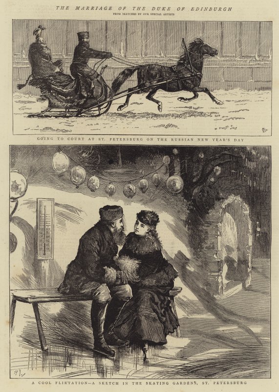 Edinburghin herttuan häät tekijältä Alfred Chantrey Corbould